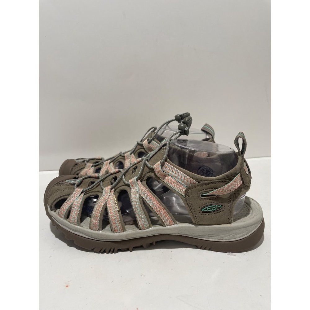 KEEN WHISPER WOMEN'S SPORT SANDALS BUNGEE TAUPE SIZE 10